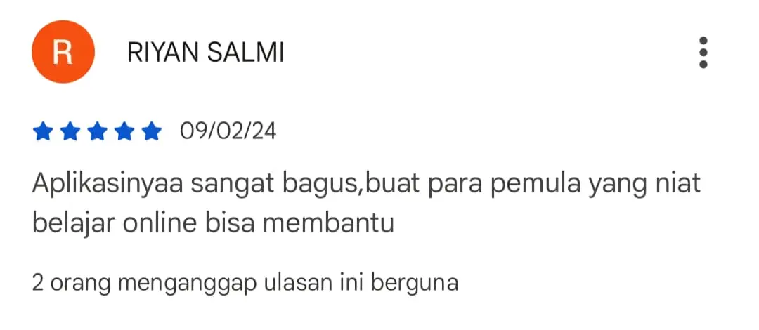 Ulasan Play Store 5